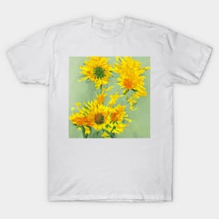 Sunflower Oil Painting T-Shirt